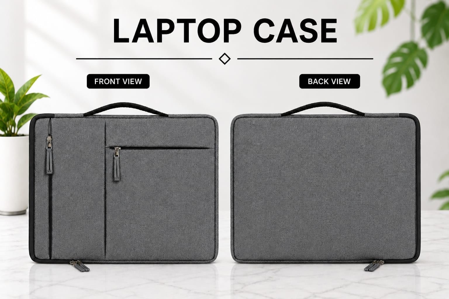 17 Inch Laptop Sleeve with Carry Handle & 2 Front Pockets | Slim Lightweight Laptop Case with Water-Resistant Cover | Compatible with MacBook, Dell, HP, Lenovo, Asus, Samsung, Mi & More - Image 7