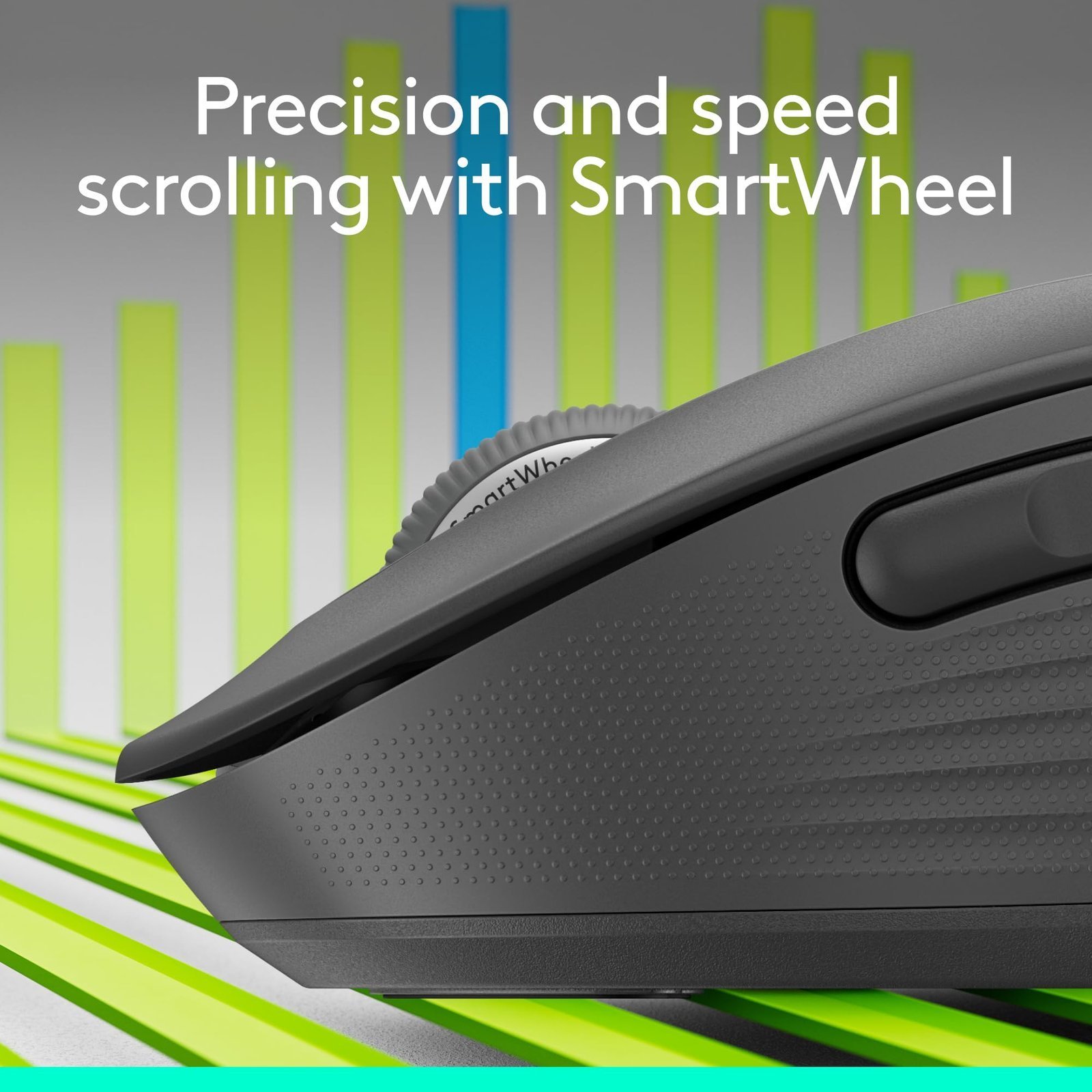 Signature M650 Wireless Mouse - for Small to Medium Sized Hands, 2-Year Battery, Silent Clicks, Customisable Side Buttons, Bluetooth -Graphite - Image 2