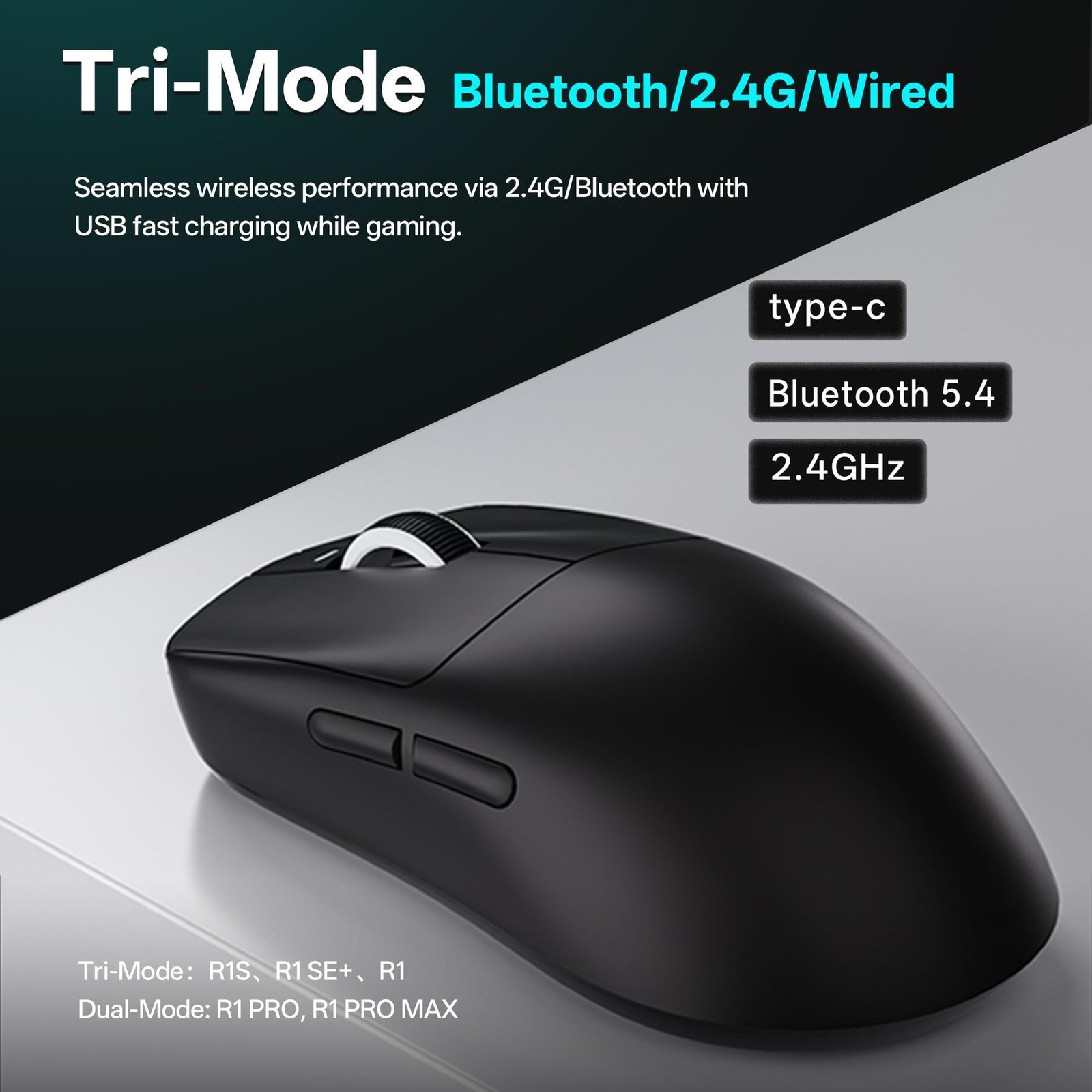 VXE Dragonfly R1 Series Wireless Gaming Mouse – Ultra-Lightweight (48–55 g), PixArt PAW3395/3395 SE Sensor, Adjustable DPI up to 26,000 (R1, White) - Image 6