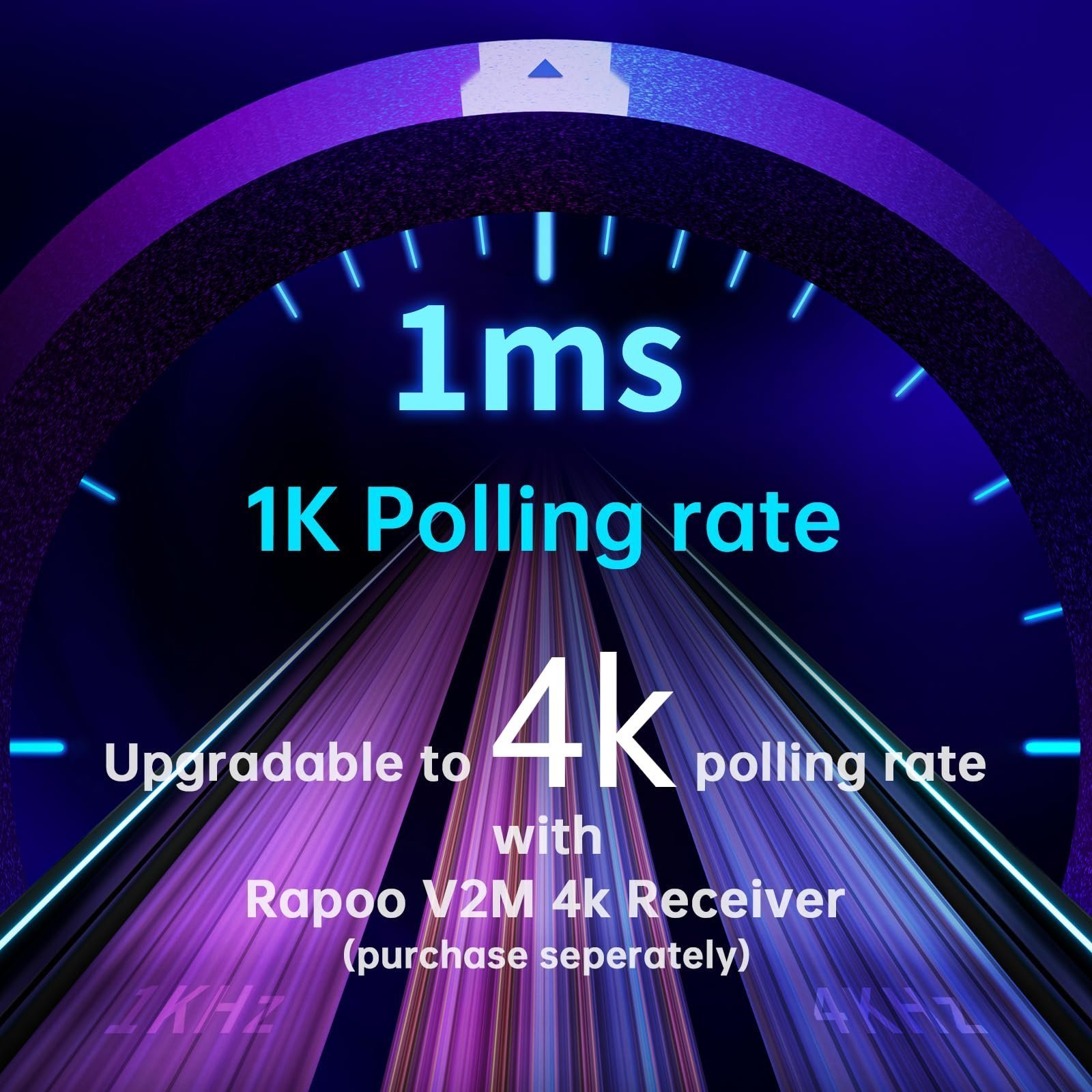 VT9PRO - 68g Ultra Lightweight Wireless Gaming Mouse, Upto 26000K DPI, 1K+4K Polling Rate, PAW 3398 Esports Sensor, 1ms Response,10 Buttons & 160 Hr Battery Life, Onboard Memory - White - Image 4