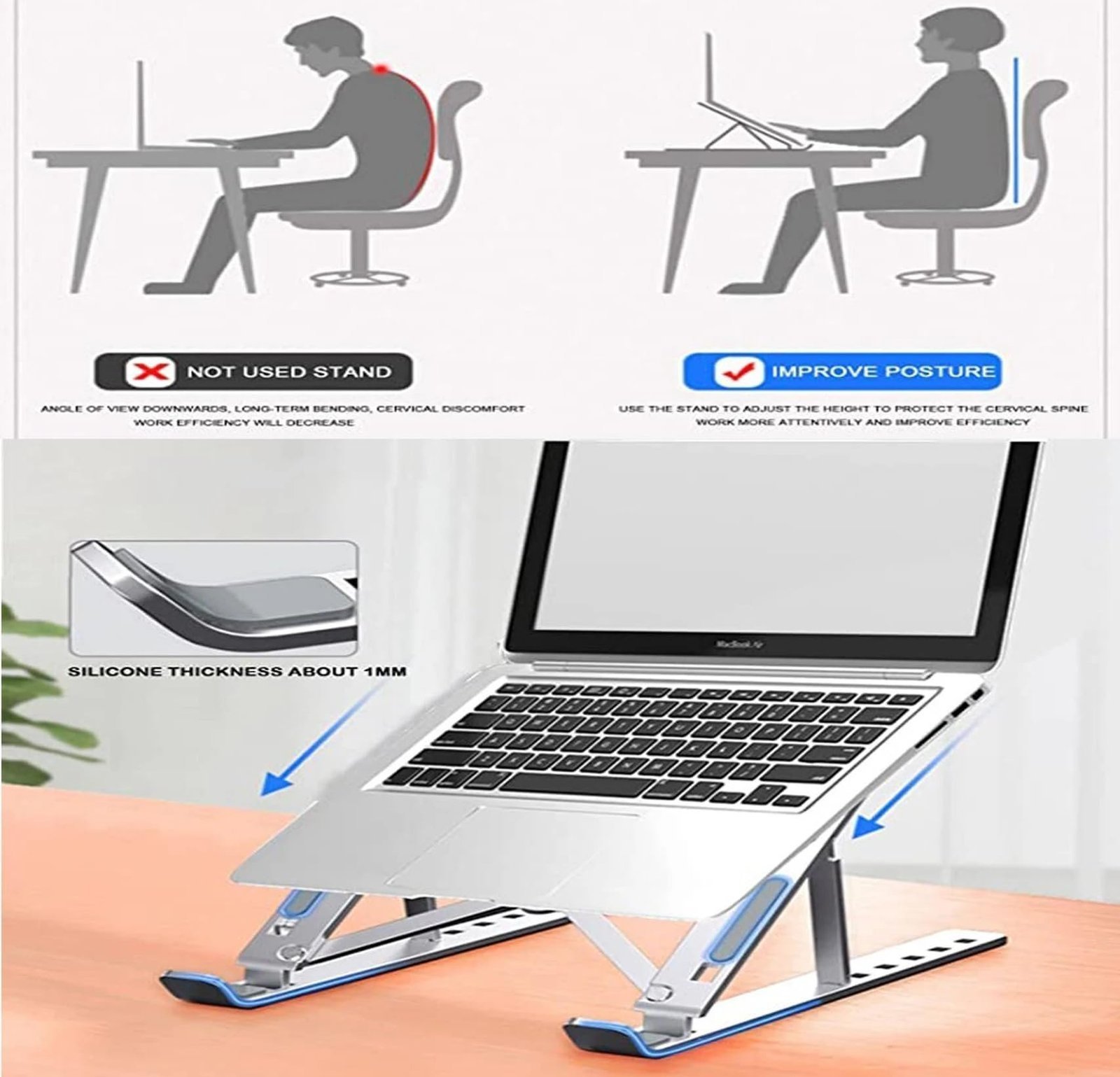 Adjustable Foldable Laptop Stand - Image 6