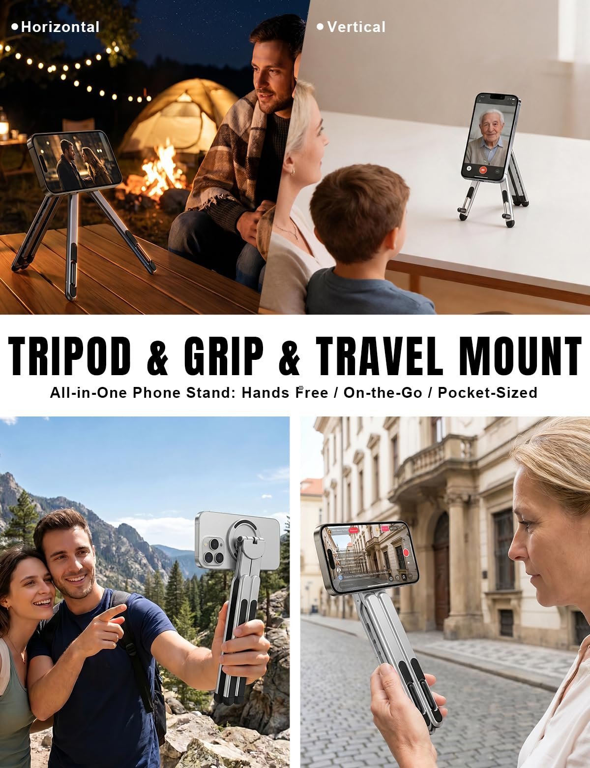 Laptop Stand - Portable Tablet Riser iPad Desk Mount, Silver - Image 8