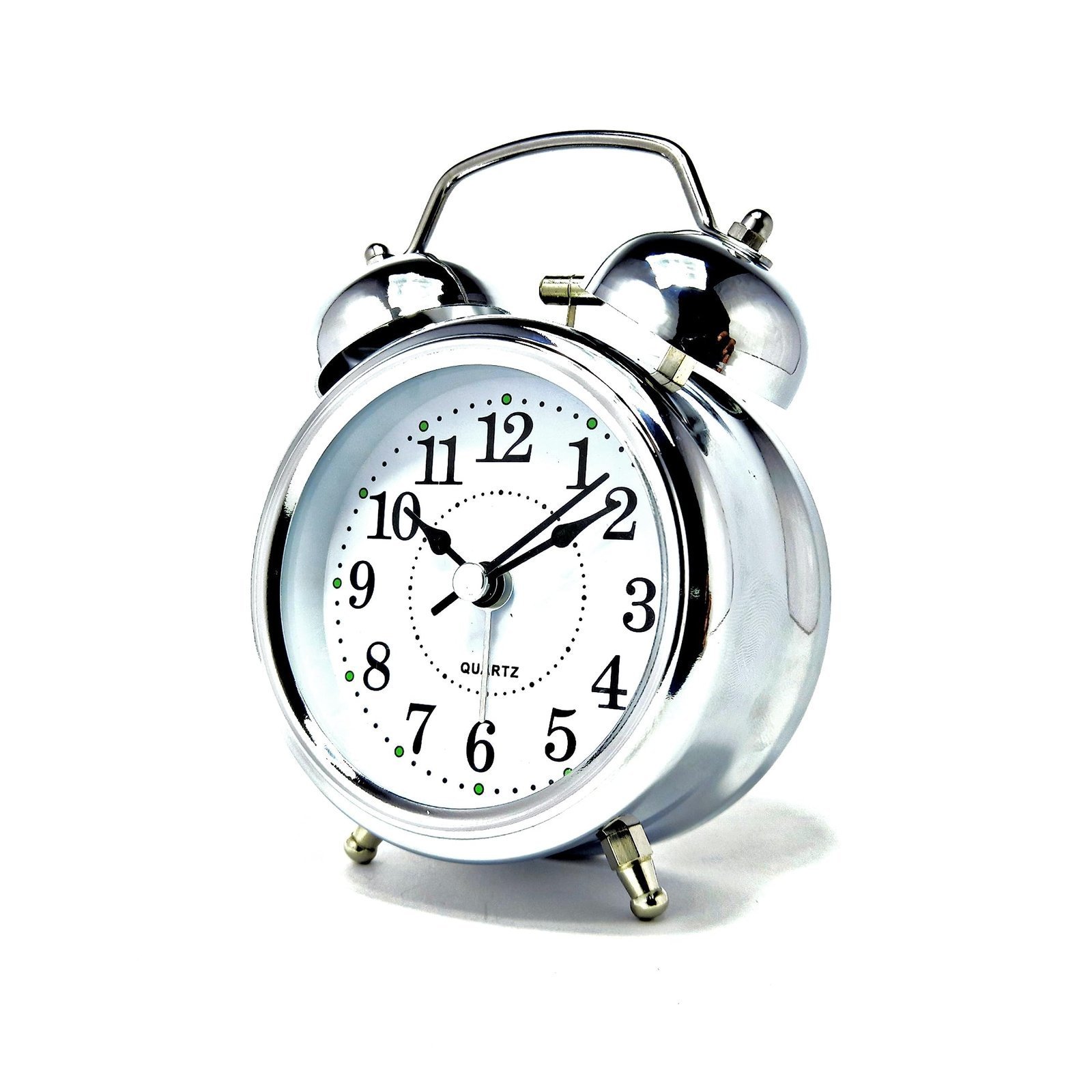 Adultokids Royal Stainless-Steel Alarm Clock with Light (Pack of 1) (Battery Not Included). Suitable for Kids, Students, Office Tables, Kitchen, Best for Gift, Return Gifts. - Image 2